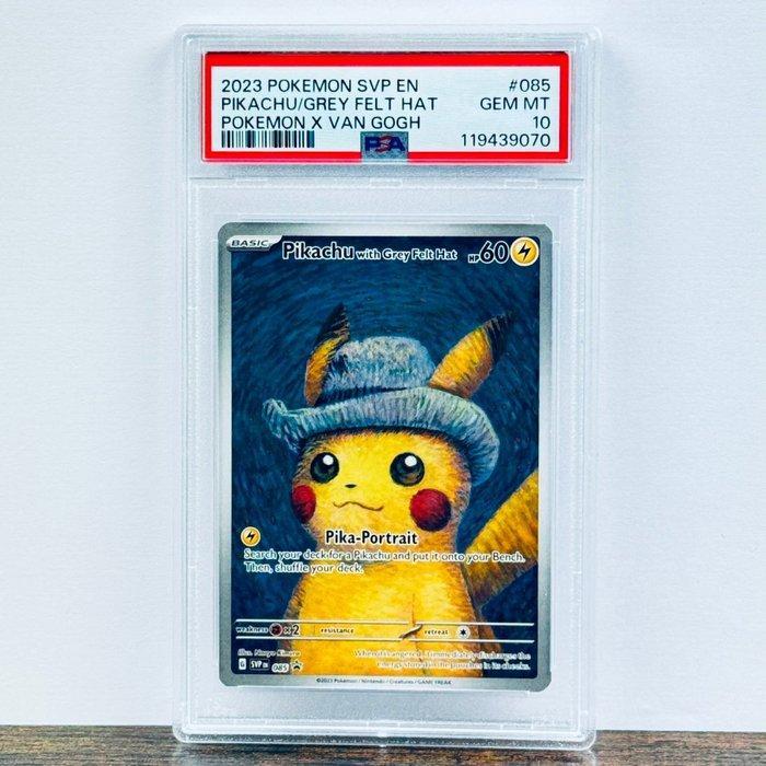 Pokémon Graded card - Pikachu Grey Felt Hat (van Gogh) 085 -, Hobby en Vrije tijd, Verzamelkaartspellen | Pokémon