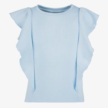 TwoDay meisjes rib top met ruches lichtblauw maat 158 beschikbaar voor biedingen