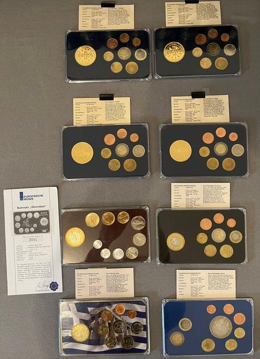 Europa. Series 1 Cent - 2 Euro 2003/2008 (8 series) (Zonder, Postzegels en Munten, Munten | Europa | Euromunten