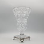 Vaso in Cristallo e Argento 800 - Vaas  - Kristal, Zilver, Antiek en Kunst