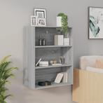 vidaXL Hangkast 69,5x32,5x90 cm grijs sonoma eikenkleurig, Huis en Inrichting, Kasten | Buffetkasten, Verzenden, Nieuw, 50 tot 100 cm
