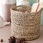 Kleine Zeegras Mand BHINNEKA | Plantenmand | Geweven Boho Ma, Huis en Inrichting, Verzenden, Nieuw