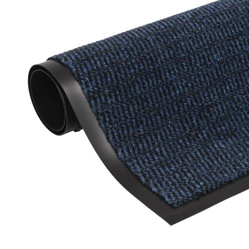 vidaXL Drooglopmat rechthoekig getuft 120x180 cm blauw, Tuin en Terras, Deurmatten, Nieuw, Verzenden