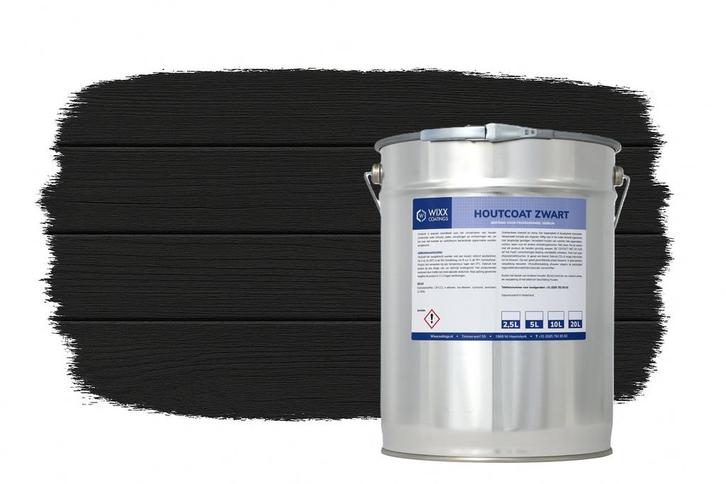 Wixx Houtcoat/Koolteer Vervanger Zwart Zwart 20L, Doe-het-zelf en Verbouw, Verf, Beits en Lak, Verf, Zwart, Nieuw, 15 tot 20 liter