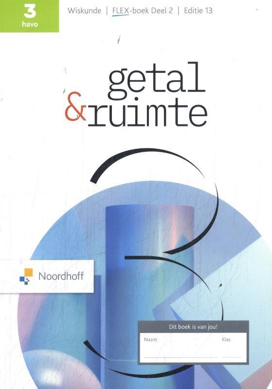 Getal  Ruimte ed 13.0 havo 3 leerboek deel 2 9789001055196, Boeken, Studieboeken en Cursussen, Zo goed als nieuw, Verzenden