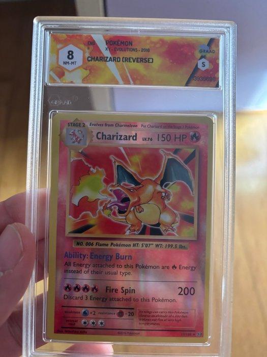 Pokémon - 1 Graded card - Charizard 11/108 Reverse holo -, Hobby en Vrije tijd, Verzamelkaartspellen | Pokémon