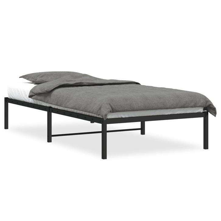 Metaal Bedframe 107x203cm | Gebruikt | Bespaar 40%, Huis en Inrichting, Slaapkamer | Bedden, Overige maten, Overige maten, Zwart