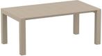 Tuintafel - Vegas Medium - Taupe - Uitschuifbaar 180/220 cm, Tuin en Terras, Tuintafels, Verzenden, Nieuw