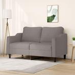 vidaXL Tweezitsbank 140 cm stof taupe, Huis en Inrichting, Banken | Bankstellen, Verzenden, 150 tot 200 cm, Stof, Nieuw