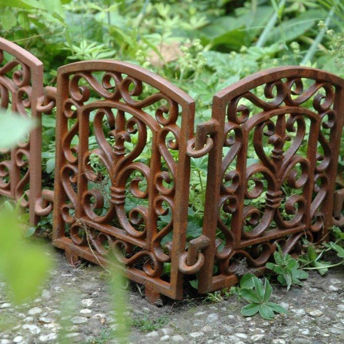 Decoratief ornament (4) - Gietijzeren hek bloem, Antiek en Kunst, Curiosa en Brocante