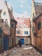 Henri Joseph Pauwels (1903-1983) - Straatje in een begijnhof, Antiek en Kunst, Kunst | Schilderijen | Klassiek