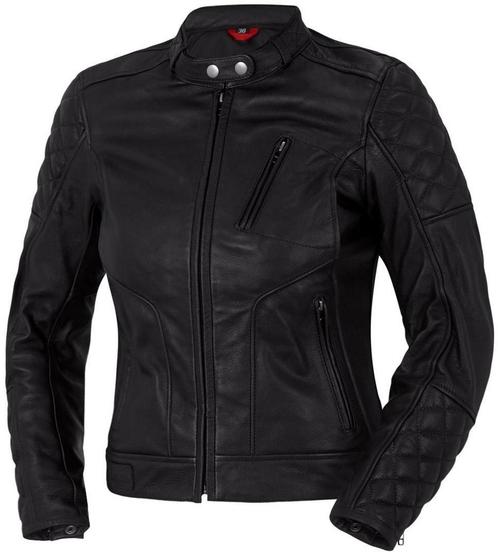 Bogotto Chicago Retro Ladies Black Leather Motorcycle Jacket, Motoren, Kleding | Motorkleding, Dames, Nieuw met kaartje, Jas | textiel