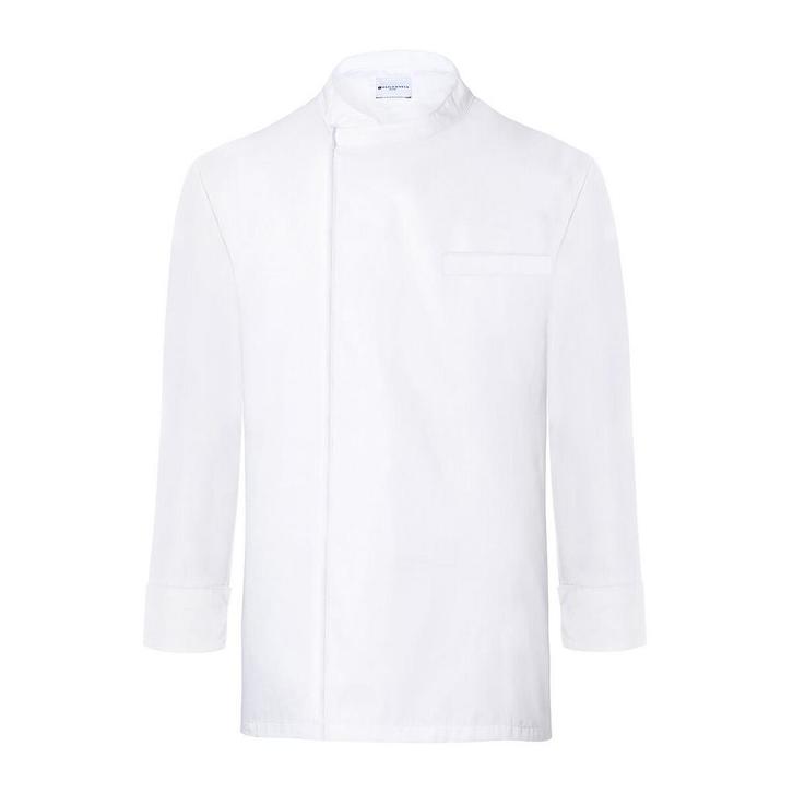 GGM Gastro | KARLOWSKY | Lange Mouw Kokshemd - Wit - maat: L, Kleding | Heren, T-shirts, Wit, Maat 52/54 (L), Nieuw, Verzenden