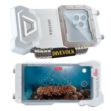 DIVEVOLK SeaTouch 4 Max smartphone onderwaterbehuizing WIT