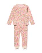 HEMA Kinderpyjama rib bloemen multicolor, Kinderen en Baby's, Verzenden, Nieuw