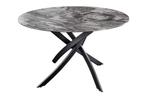 Ronde eettafel ALPINE 120cm taupe keramiek marmer design, Huis en Inrichting, Tafels | Eettafels, Ophalen of Verzenden, Nieuw