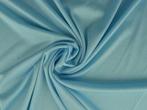 Tricot voering – Aqua blauw, 200 cm of meer, Nieuw, Blauw, Polyester