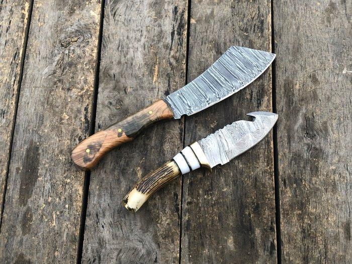 Keukenmes - Prestigieuze met de hand gemaakte cleaver- en, Antiek en Kunst, Antiek | Keukenbenodigdheden