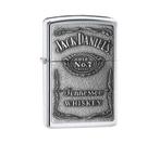 Zippo Jack Daniel's label (chrome), Verzenden, Nieuw, Aansteker