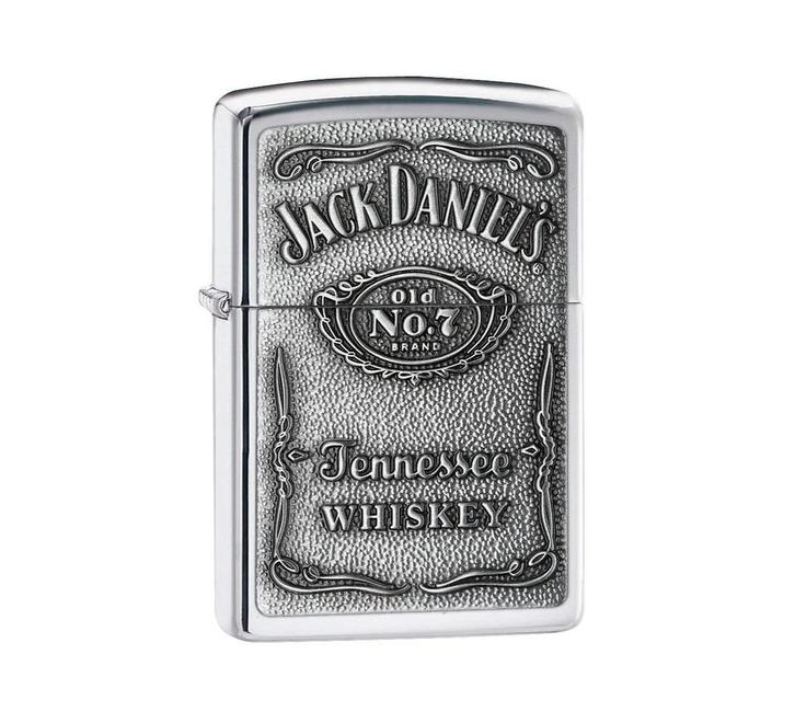 Zippo Jack Daniel's label (chrome), Verzamelen, Rookartikelen, Aanstekers en Luciferdoosjes, Aansteker, Verzenden