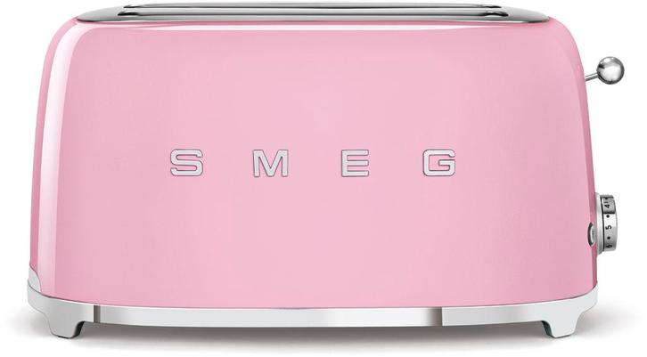 Smeg TSF02PKEU broodrooster roze, Witgoed en Apparatuur, Broodroosters, Nieuw, Verzenden