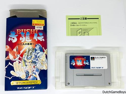 Super Famicom - Bushi Seiryuden, Spelcomputers en Games, Games | Nintendo Super NES, Gebruikt, Verzenden