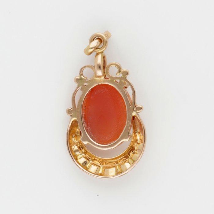 Hanger - 18 karaat Roségoud - Camee, Sieraden, Tassen en Uiterlijk, Antieke sieraden