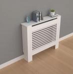 Hoge Witte Radiatorafdekking met Horizontale Latten, Verzenden, Nieuw