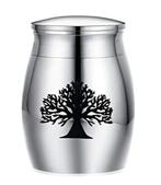 Urn mini | RVS | levensboom / A (Honden urn, Dieren urn), Verzenden, Nieuw