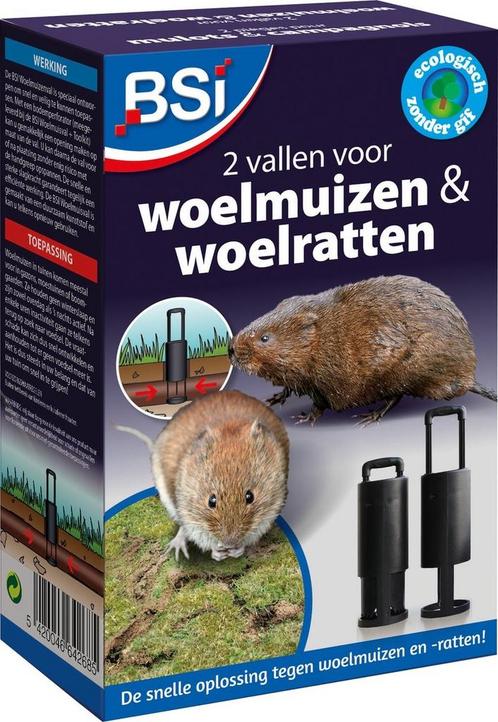 BSI WOELMUISVAL 2 STUKS (MOLLEN, PLAAGDIEREN) (PLANT & ZORG), Diensten en Vakmensen, Ongediertebestrijding