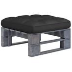vidaXL Tuinhocker pallet geïmpregneerd grenenhout grijs, Verzenden, Nieuw