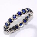 Ring - 18 karaat Witgoud - 1.80ct. tw. Saffier - Saffier, Sieraden, Tassen en Uiterlijk, Ringen, Nieuw