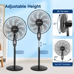 Aigostar Statiefventilator - Ventilator Staand - Verstelbaar, Verzenden, Nieuw