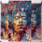 Wandtapijt  - 125 cm - 70 cm - Jimi Hendrix-portret, Antiek en Kunst