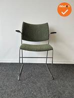Vergaderstoel - Casala - Groen gêmeleerd gestoffeerd, Vergader- of Presentatieruimte, Ophalen of Verzenden, Gebruikt, Stoel