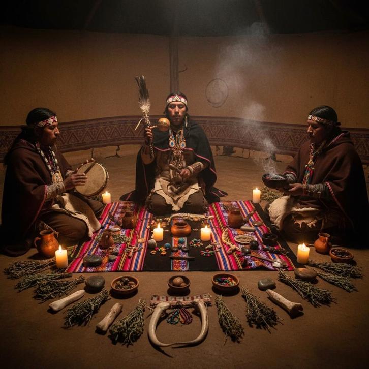 Spirituele healing mesa, Inca sjamanisme, Sjamaan mesa, Antiek en Kunst, Antiek | Kleden en Textiel, Verzenden