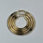 Dames hoops oorbellen goudkleurig groot model nieuw, Sieraden, Tassen en Uiterlijk, Oorbellen, Verzenden, Nieuw, Goud, Overige materialen