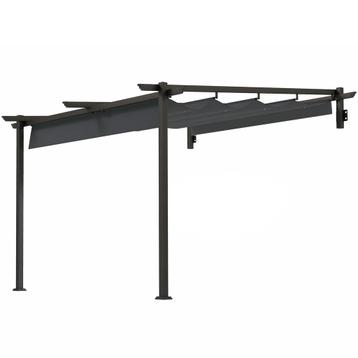 TRUUSK Terrasoverkapping Pergola 3x3m - Aluminium - Wandmont beschikbaar voor biedingen