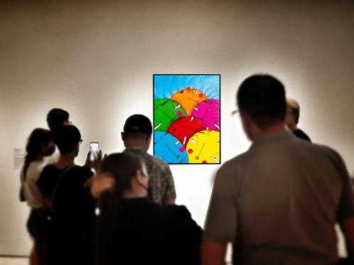 UTOPIA XX - Bubbles and ladybird geometric B02, Antiek en Kunst, Kunst | Schilderijen | Modern