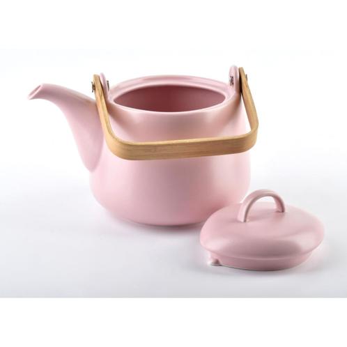 Affekdesign Happy roze porseleinen thee set inclusief 2 kop, Huis en Inrichting, Keuken | Servies, Ophalen of Verzenden