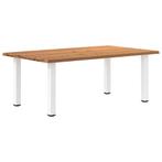 vidaXL Eettafel rechthoekig 200x120x74 cm massief eikenhout, Verzenden, Nieuw