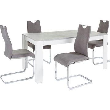 Home affaire Eethoek Milano 4 stoelen en 1 tafel (set, beschikbaar voor biedingen