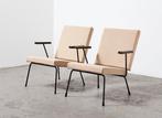 Gispen - Wim Rietveld - Lounge stoel (2) - 1407 - Staal,, Antiek en Kunst