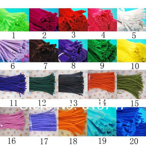 Chenille pijpenragers dia 5-6mm, 30 cm. fuchsia 2 pak50, Hobby en Vrije tijd, Knutselen, Nieuw, Ophalen of Verzenden