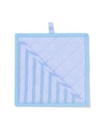 HEMA Pannenlap 21x21cm katoen strepen blauw, Huis en Inrichting, Verzenden, Nieuw, Blauw