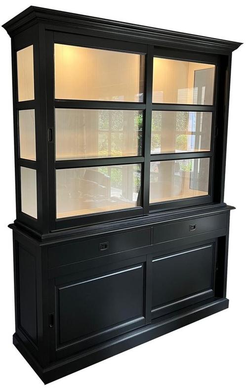 Buffetkast antraciet Putten 180 x 220cm led verlichting, Huis en Inrichting, Kasten | Buffetkasten, Ophalen of Verzenden