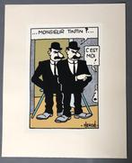 Hergé - 1 Silkscreen - Tintin - 60e anniversaire de Tintin -, Nieuw