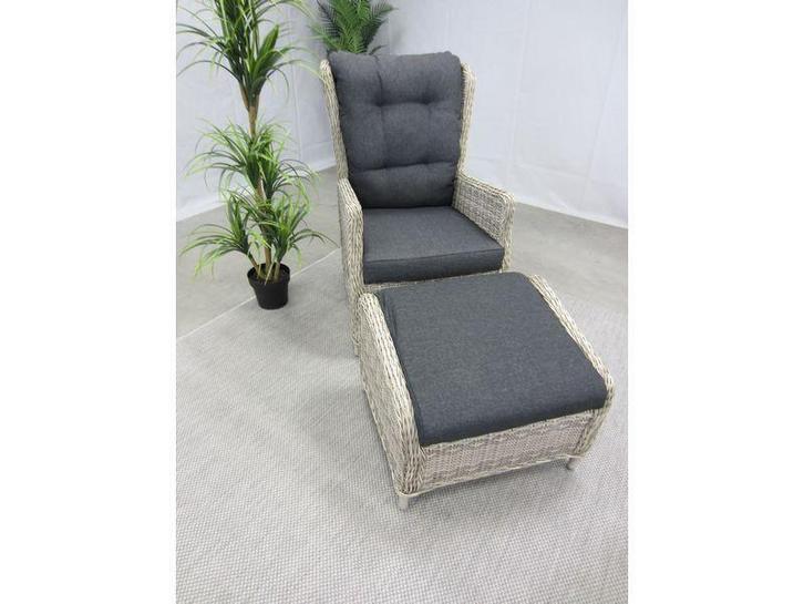 Te Velde tuinmeubelen bombay verstelbare tuin-loungestoel, Tuin en Terras, Tuinsets en Loungesets, Loungeset, Hocker, Stoel, Nieuw