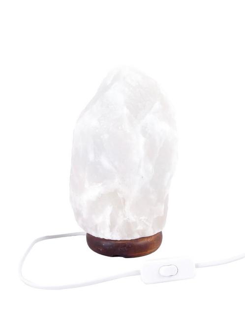 Zoutlamp Wit 6 tot 8kg - Witte Zoutsteen Lamp van Zout ui..., Huis en Inrichting, Lampen | Tafellampen, Nieuw, Ophalen of Verzenden