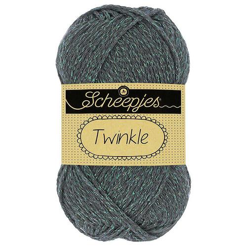 Scheepjes Twinkle - 912 grijs - Katoen Glittergaren met Lu, Hobby en Vrije tijd, Breien en Haken, Ophalen of Verzenden